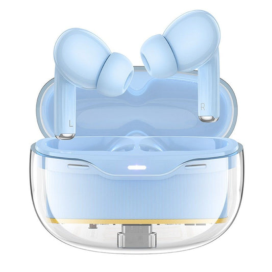 Handsfree Bluetooth HOCO EW54, TWS, Blauw