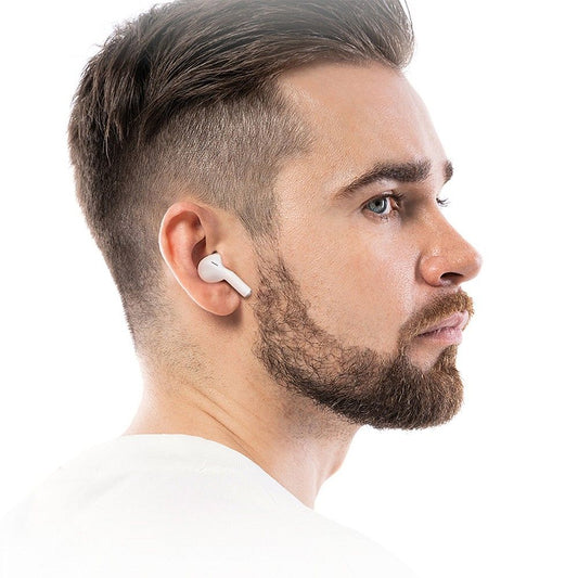 Handsfree Bluetooth HOCO EW54, TWS, Wit (Melkwit)