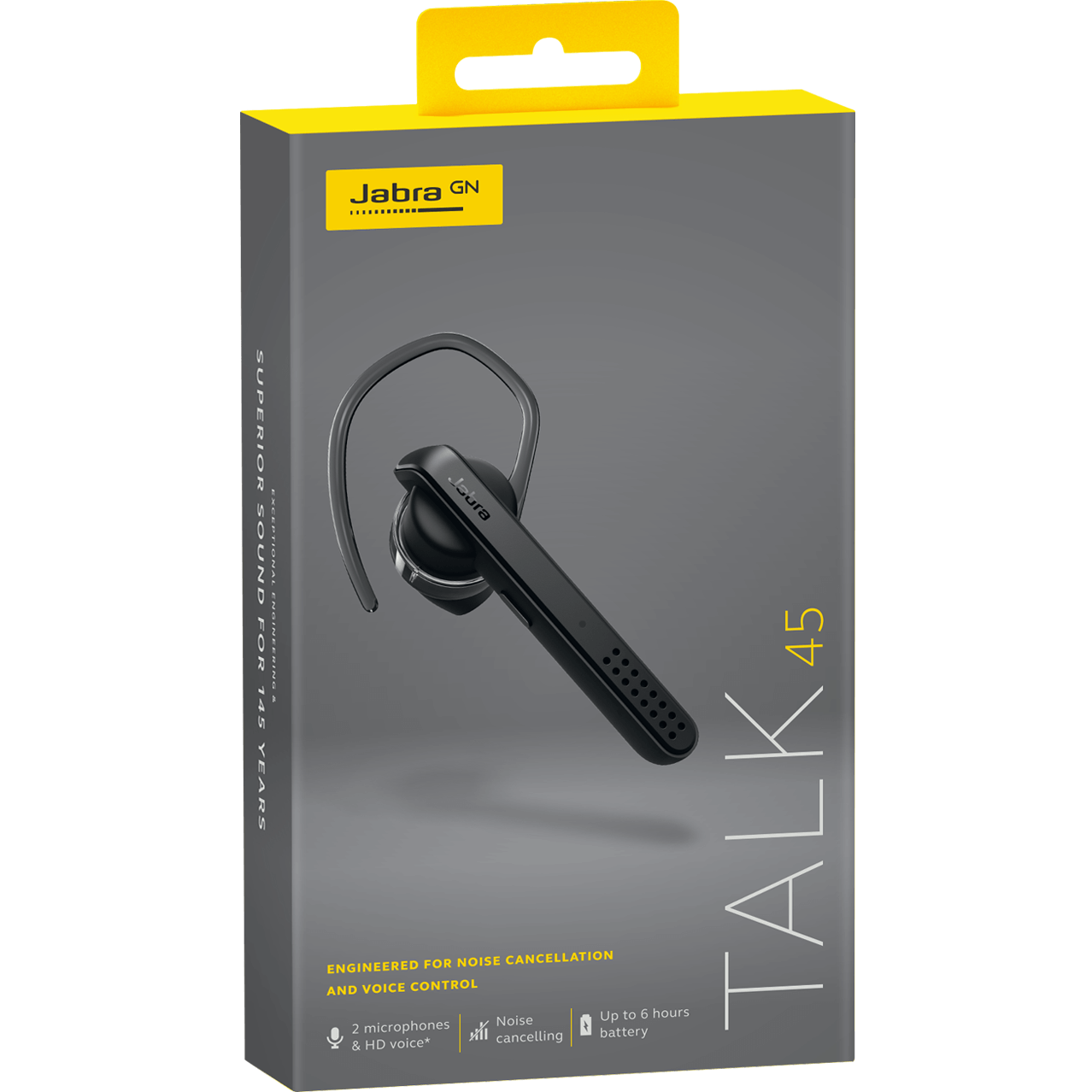 Handsfree Bluetooth Jabra Talk 45, A2DP, Zwart, Gereviseerd 