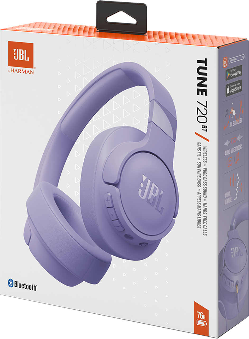 Handsfree Bluetooth JBL Tune 720BT, MultiPoint, A2DP, Paars JBLT720BTPUR