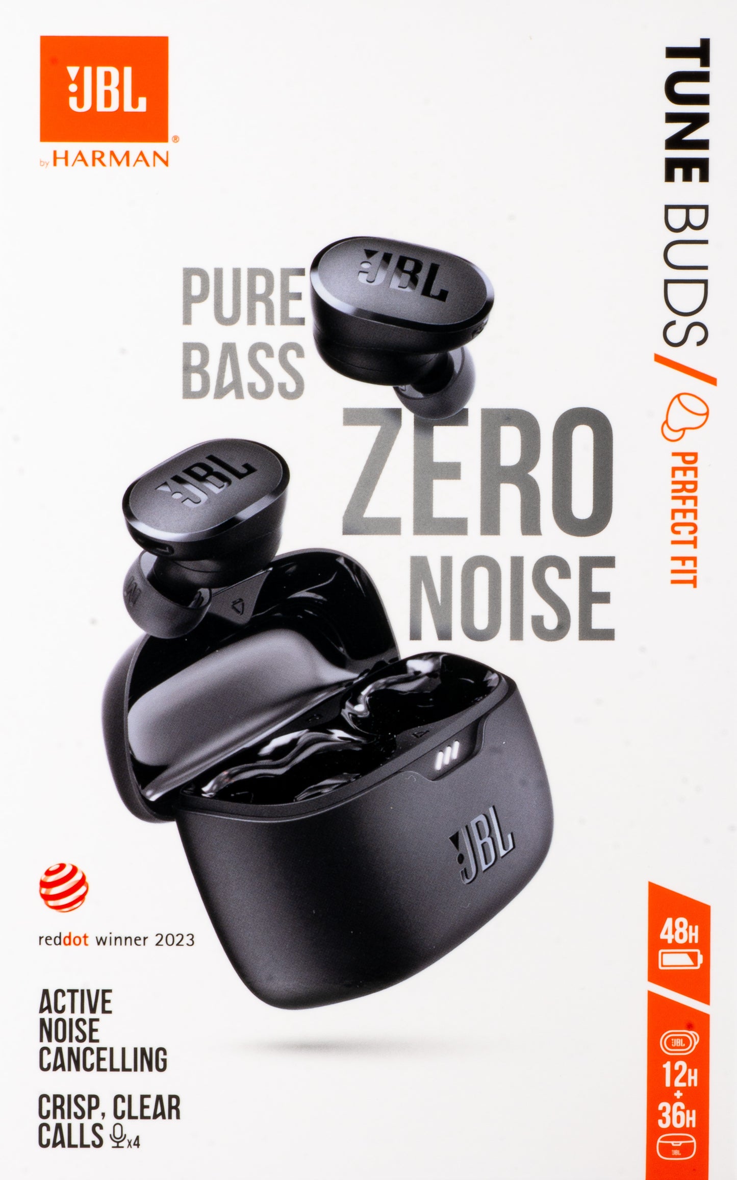 Handsfree Bluetooth JBL Tune Buds, TWS, ANC, Multipoint, Zwart JBLTBUDSBLK