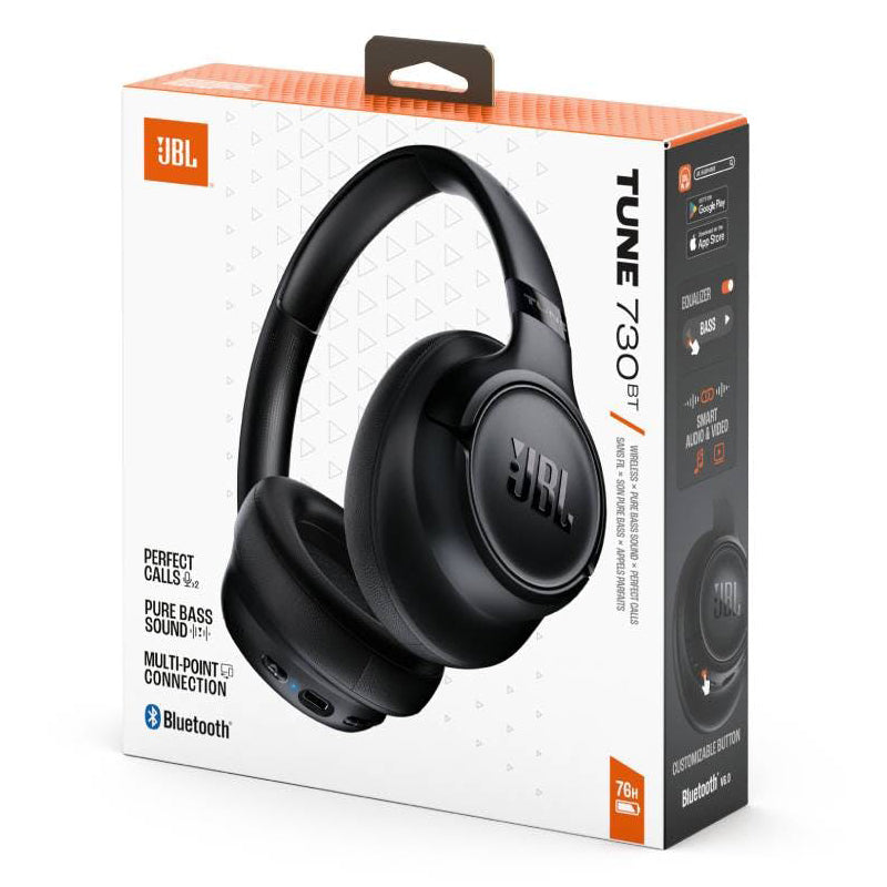 Kit mains libres Bluetooth JBL Tune 730BT, MultiPoint, A2DP, Noir JBLT730BTBLK
