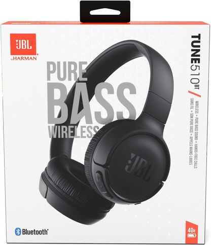 Handsfree Bluetooth JBL Tune 510BT, MultiPoint, A2DP, Zwart JBLT510BTBLK