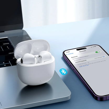 Handsfree Bluetooth Joyroom Funpods JR-FB1 Nieuwe Versie, TWS, Wit