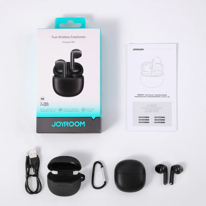 Handsfree Bluetooth Joyroom Funpods JR-FB1 Nieuwe Versie, TWS, Zwart