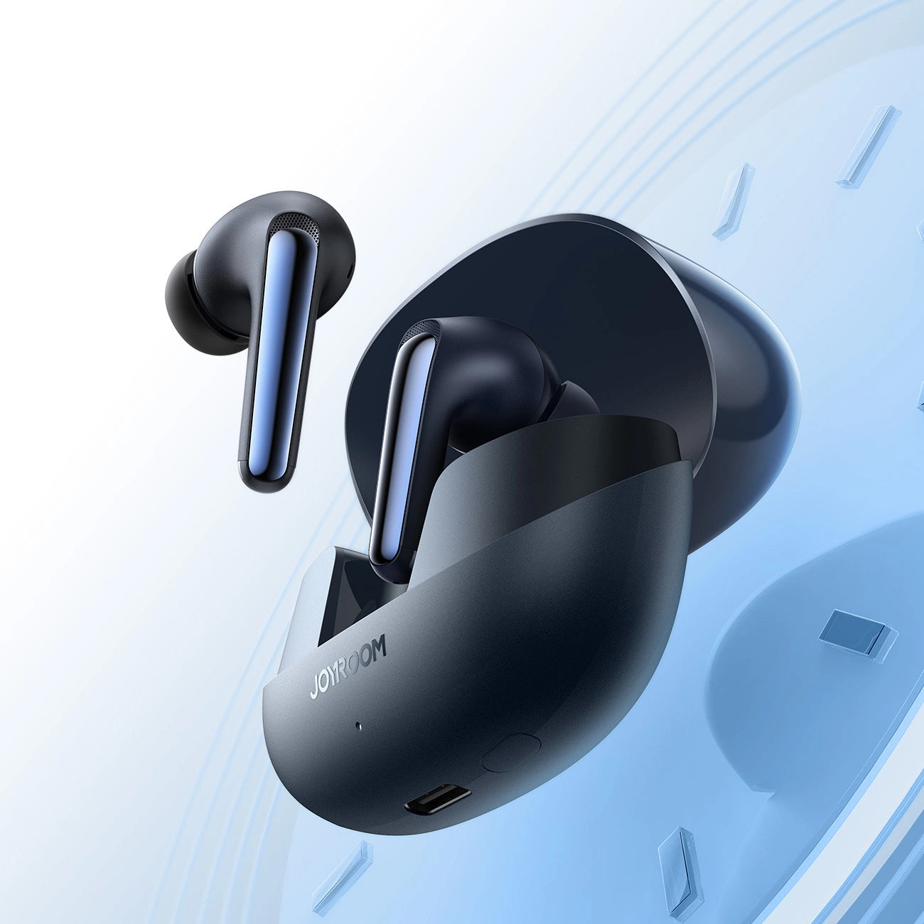Handsfree Bluetooth Joyroom Funpods JR-FN2, TWS, ANC, Zwart