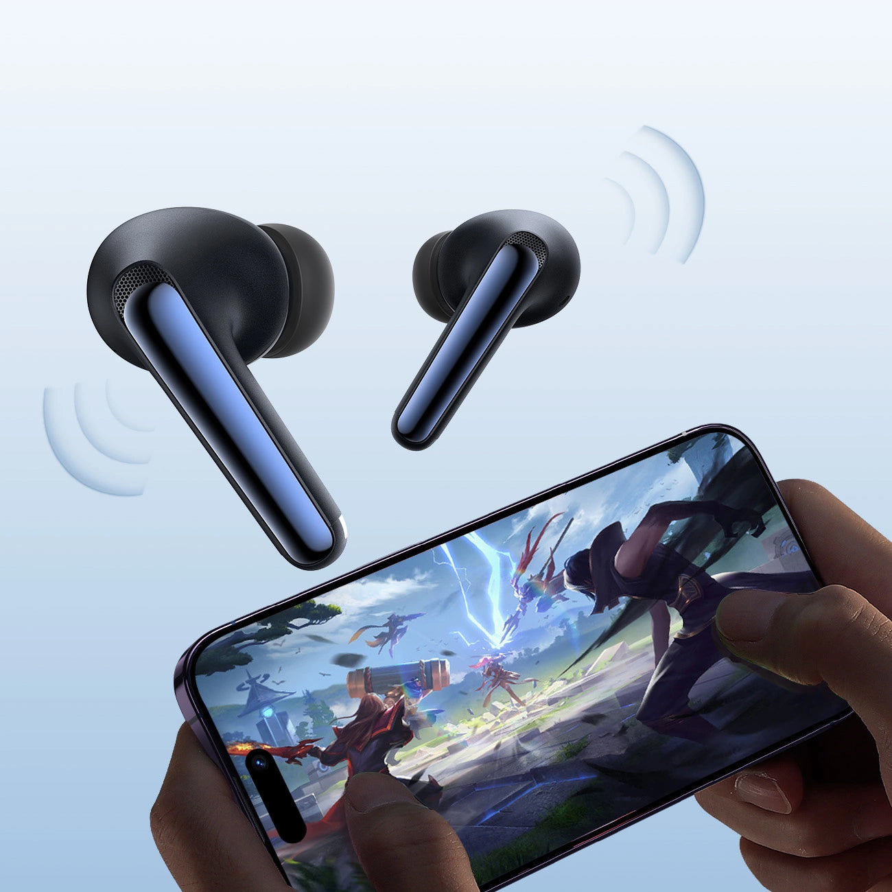 Handsfree Bluetooth Joyroom Funpods JR-FN2, TWS, ANC, Zwart