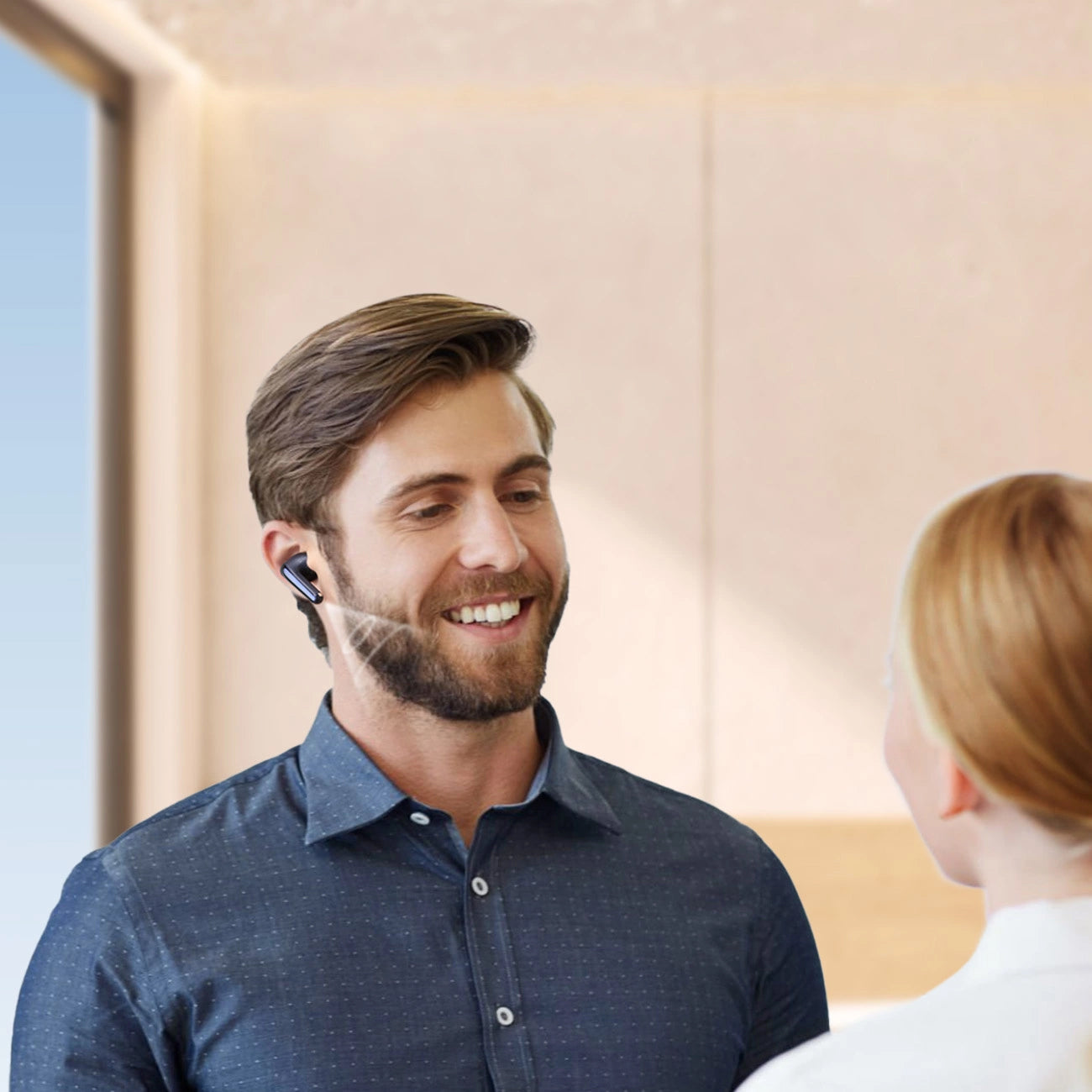 Handsfree Bluetooth Joyroom Funpods JR-FN2, TWS, ANC, Zwart