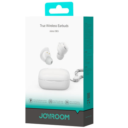 Kit mains libres Bluetooth Joyroom Jdots JR-DB3, TWS, Blanc