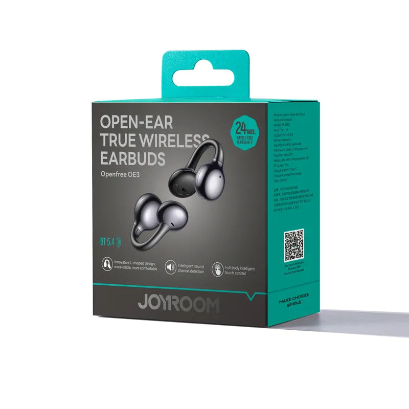 Handsfree Bluetooth Joyroom Openfree JR-OE3, TWS, Black