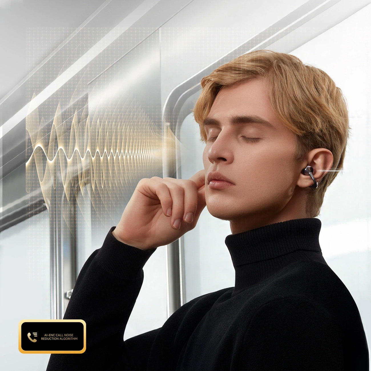 Kit mains libres Bluetooth Joyroom Openfree JR-OE3, TWS, Noir