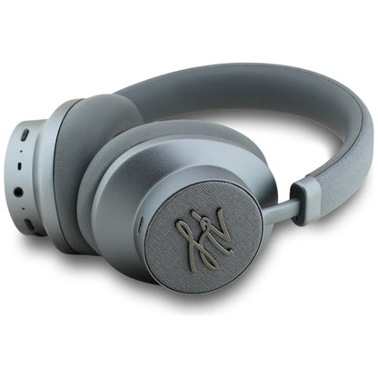 Handsfree Bluetooth Karl Lagerfeld Grained Initials, A2DP, ANC, Grau