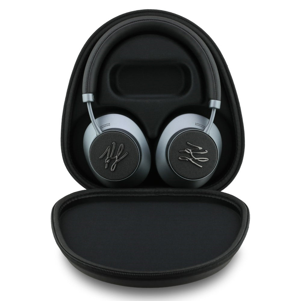 Casque Bluetooth mains libres Karl Lagerfeld Grained Initials, A2DP, ANC, Noir