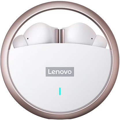 Mains libres Bluetooth Lenovo LP60, TWS, Blanc 