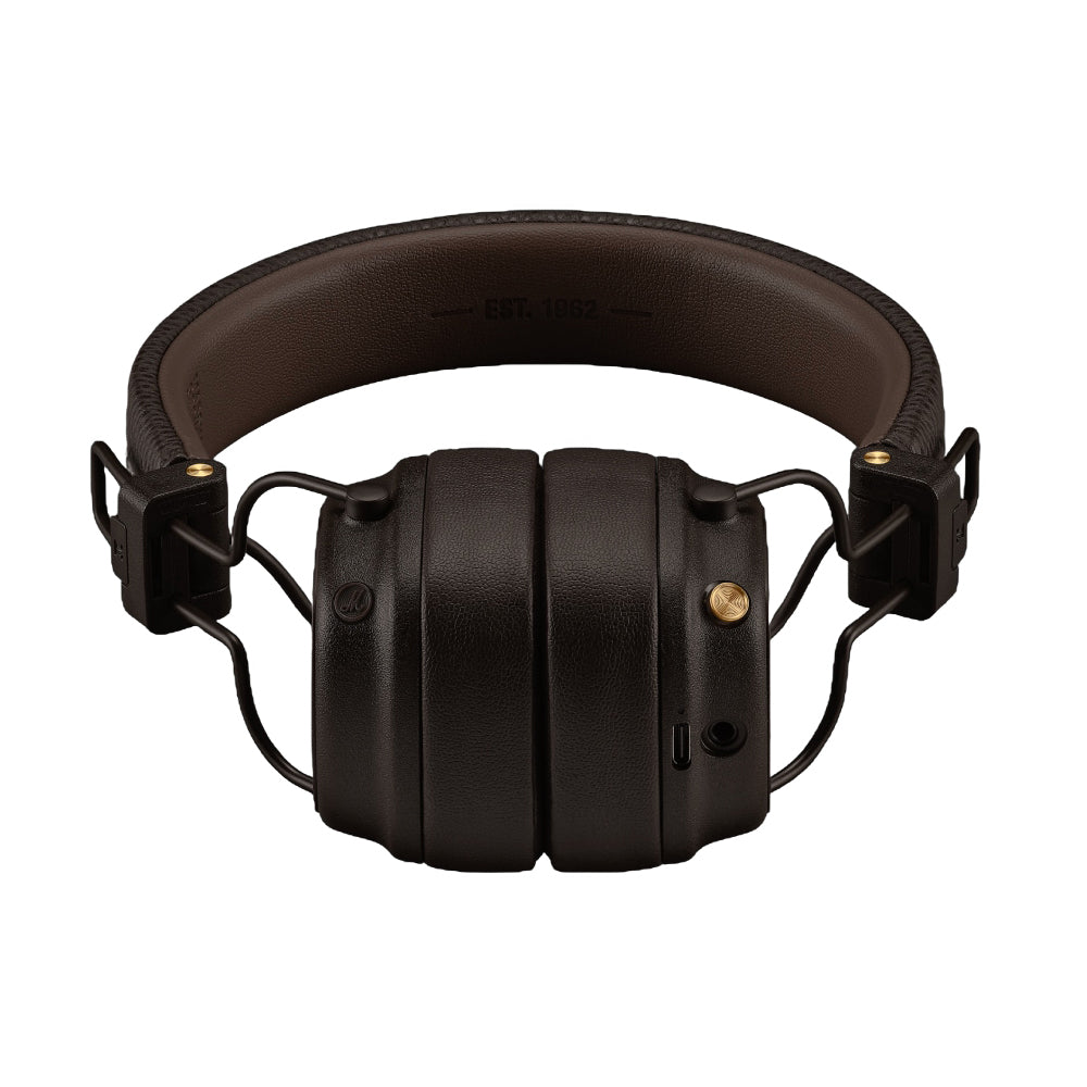 Kit mains libres Bluetooth Marshall Major V, A2DP, Marron