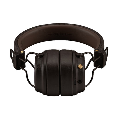 Kit mains libres Bluetooth Marshall Major V, A2DP, Marron