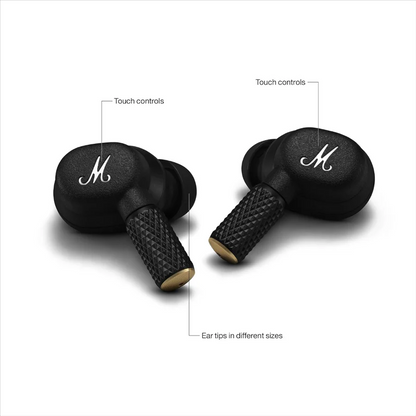 Écouteurs Bluetooth Marshall Motif II, TWS, ANC, Noir