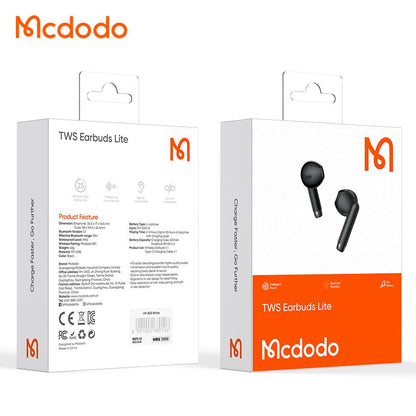 Kit mains libres Bluetooth McDodo HP-8031 B01, TWS, Noir