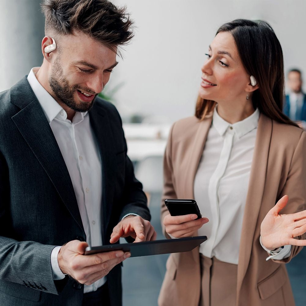 Kit mains libres Bluetooth McDodo HP-8051 Air O2, TWS, Beige