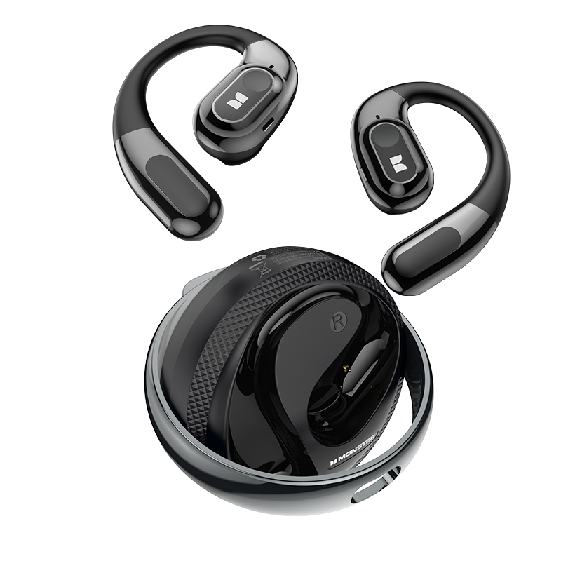 Freisprecheinrichtung Bluetooth Monster AC330 AI Übersetzung, TWS, Schwarz