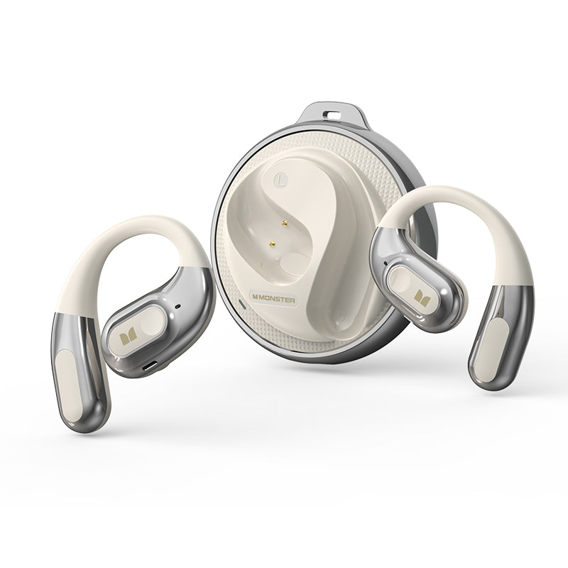 Handsfree Bluetooth Monster AC330 AI Vertaling, TWS, Wit