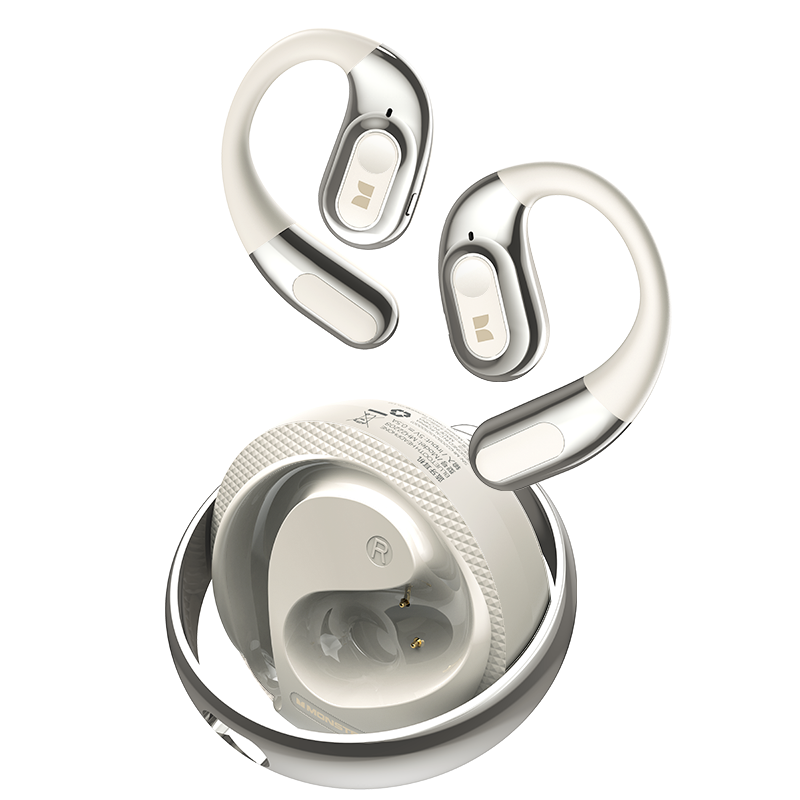 Handsfree Bluetooth Monster AC330 AI Vertaling, TWS, Wit