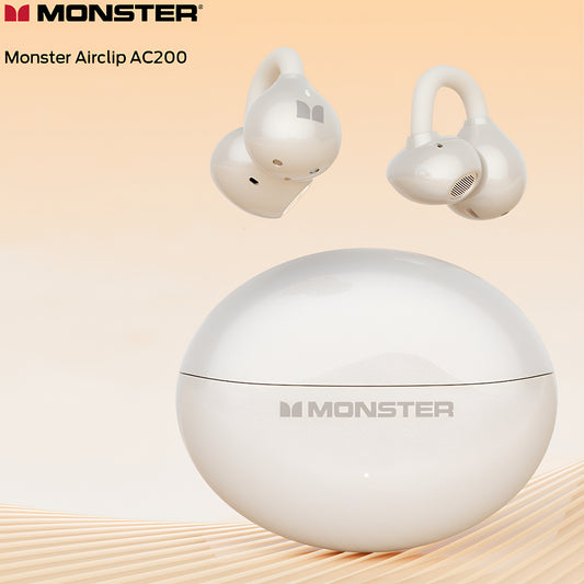 Handsfree Bluetooth Monster AirClip AC200, TWS, Lichtcrème
