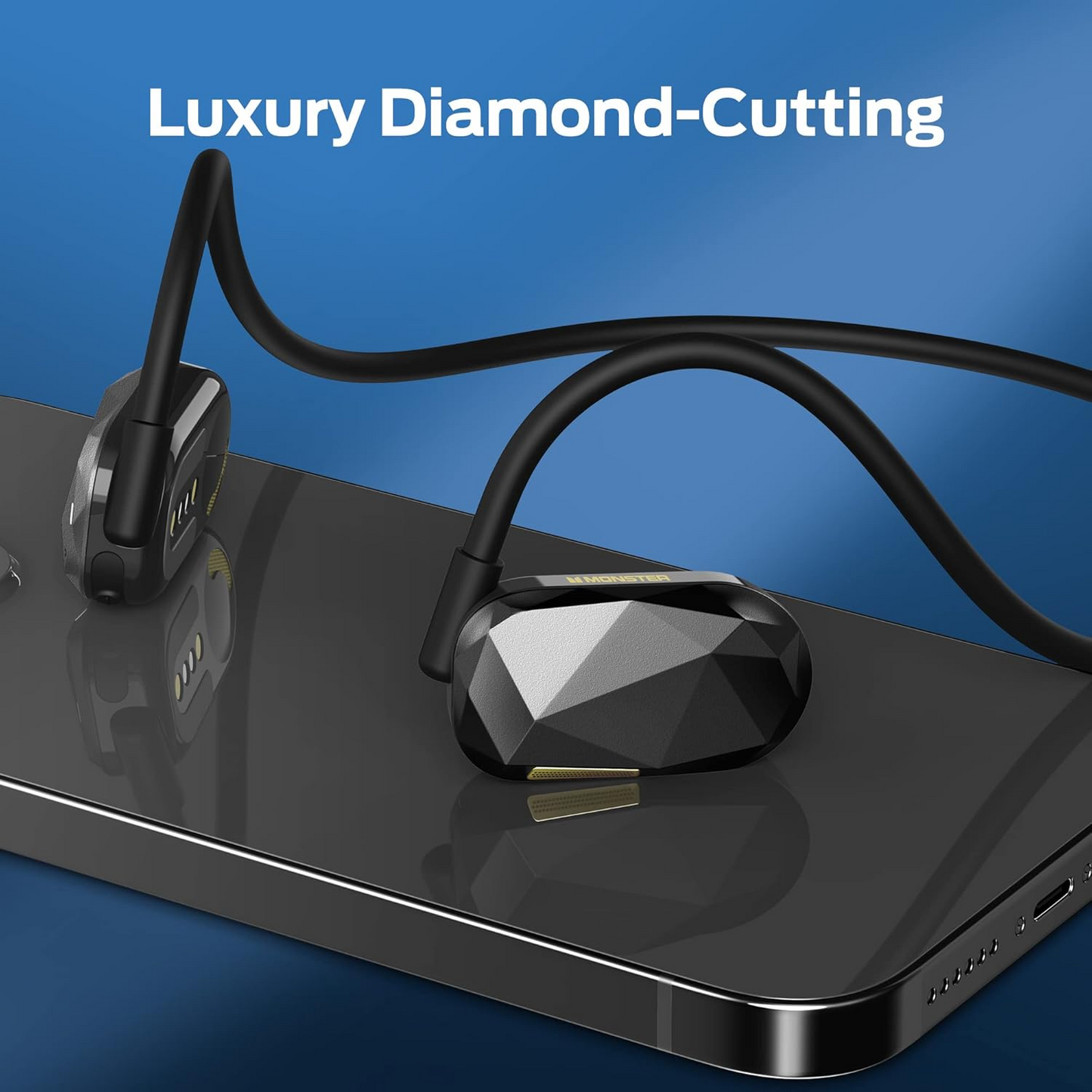Handsfree Bluetooth Monster Aria Free, A2DP, Zwart
