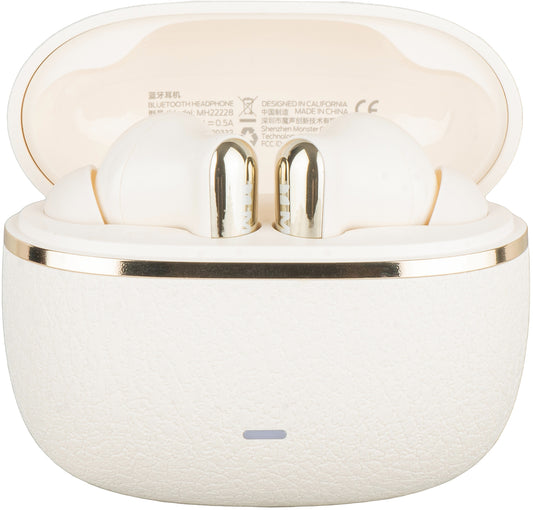 Handsfree Bluetooth Monster Clarity 200, TWS, ANC, Lichtcrème