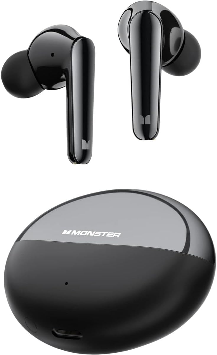Bluetooth-Freisprecheinrichtung Monster N-Lite 203 AirLinks, TWS, Schwarz