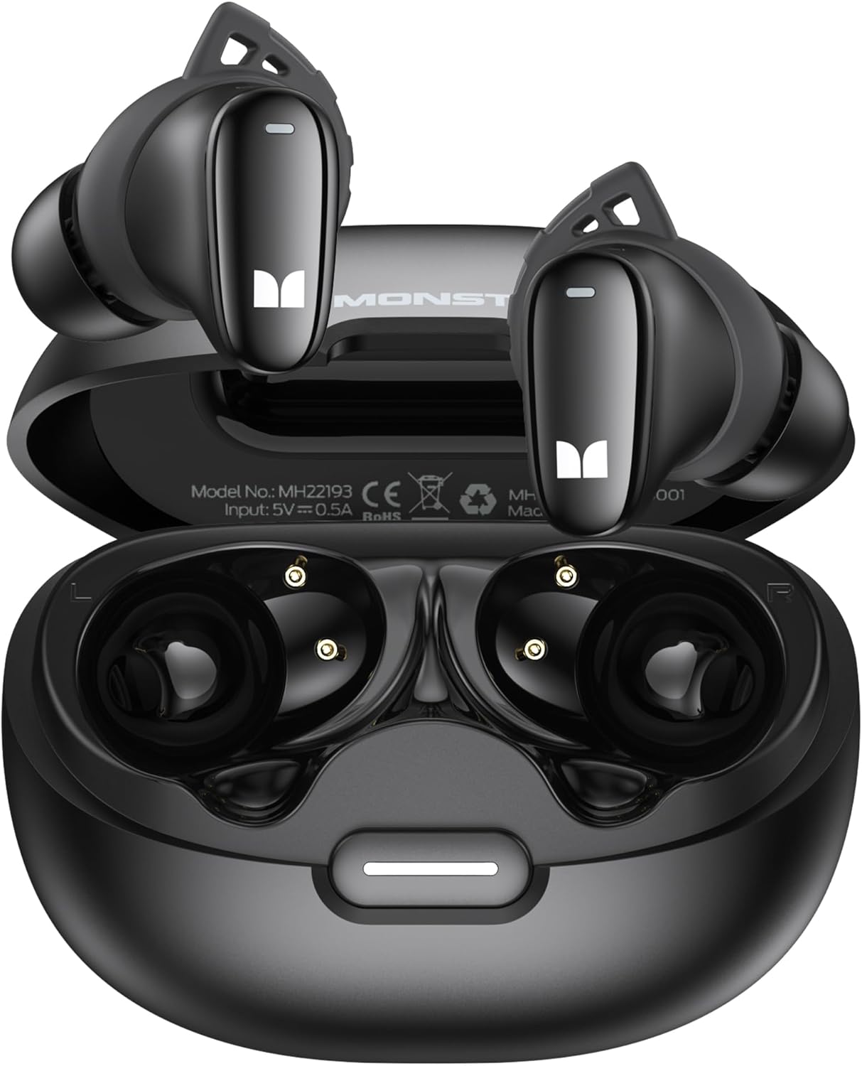 Handsfree Bluetooth Monster N-Lite 206, TWS, Zwart