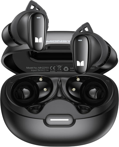Handsfree Bluetooth Monster N-Lite 206, TWS, Zwart