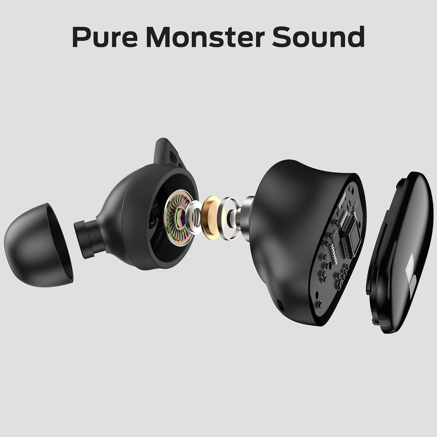 Handsfree Bluetooth Monster N-Lite 206, TWS, Zwart
