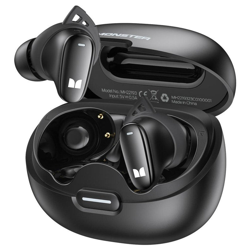 Handsfree Bluetooth Monster N-Lite 206, TWS, Zwart