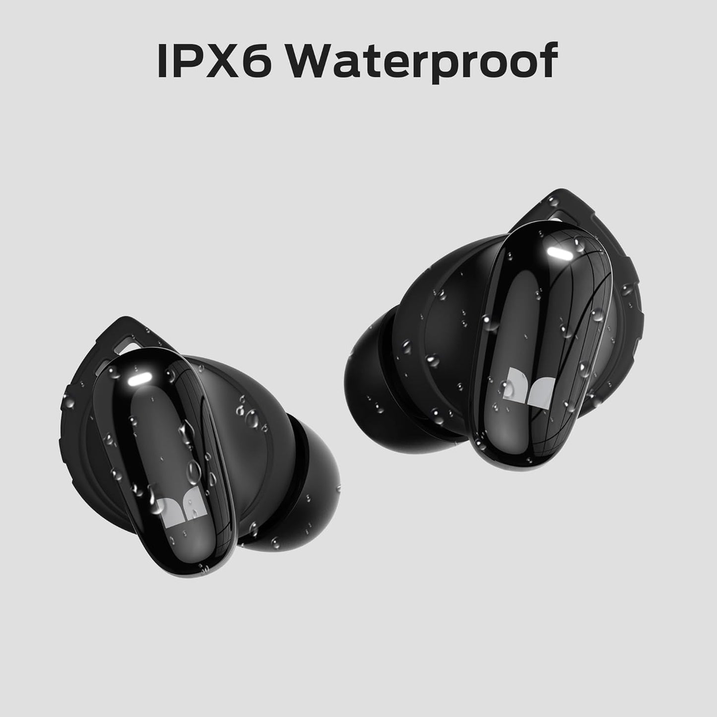 Handsfree Bluetooth Monster N-Lite 206, TWS, Zwart