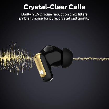 Handsfree Bluetooth Monster N-Lite 217, TWS, Zwart