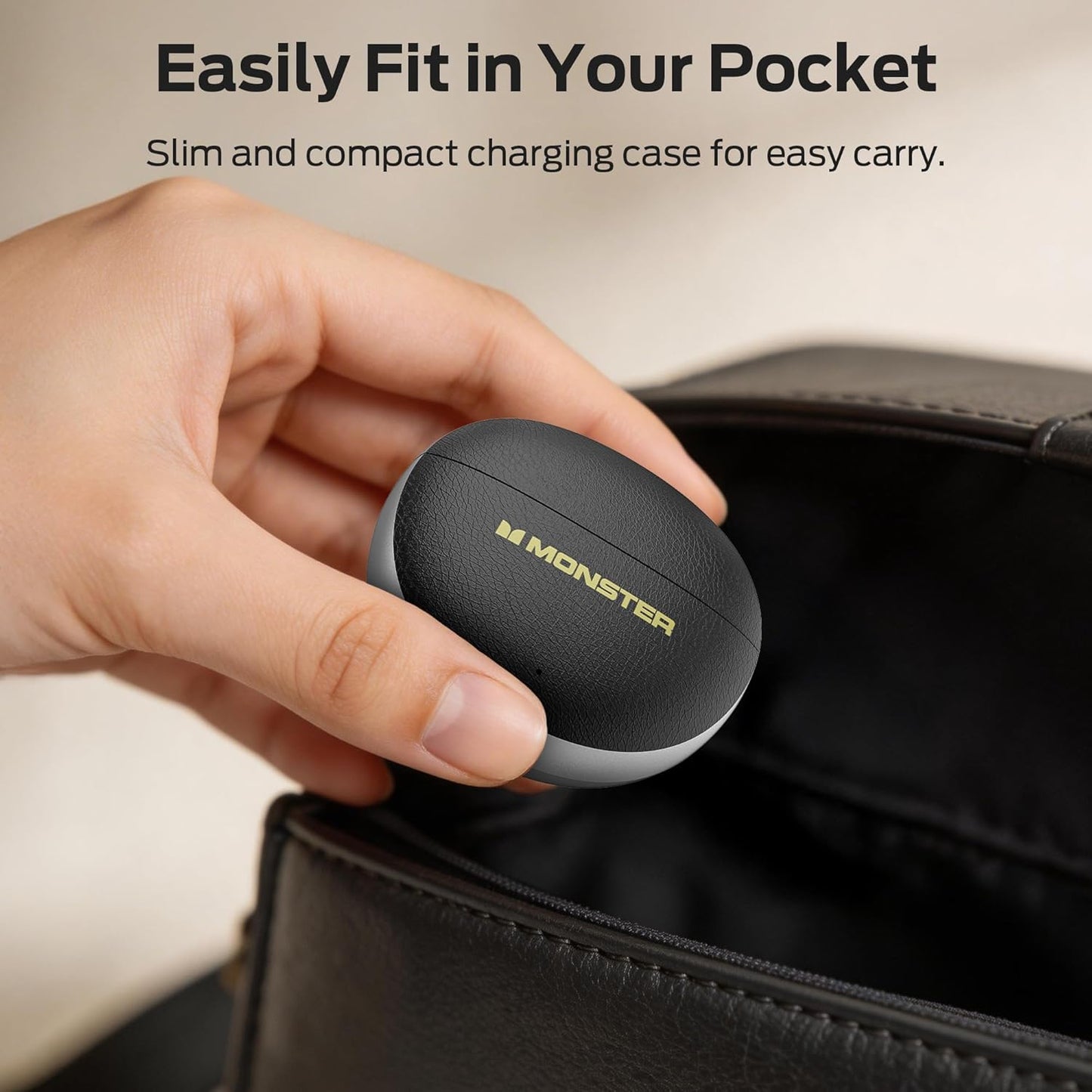 Bluetooth-Headset Monster N-Lite 310, TWS, Schwarz