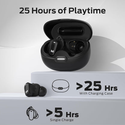 Handsfree Bluetooth Monster N-Lite 206, TWS, Zwart