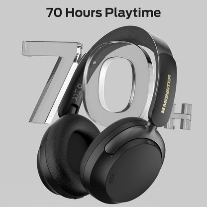 Handsfree Bluetooth Monster Persona 3rd, MultiPoint, A2DP, ANC, Zwart