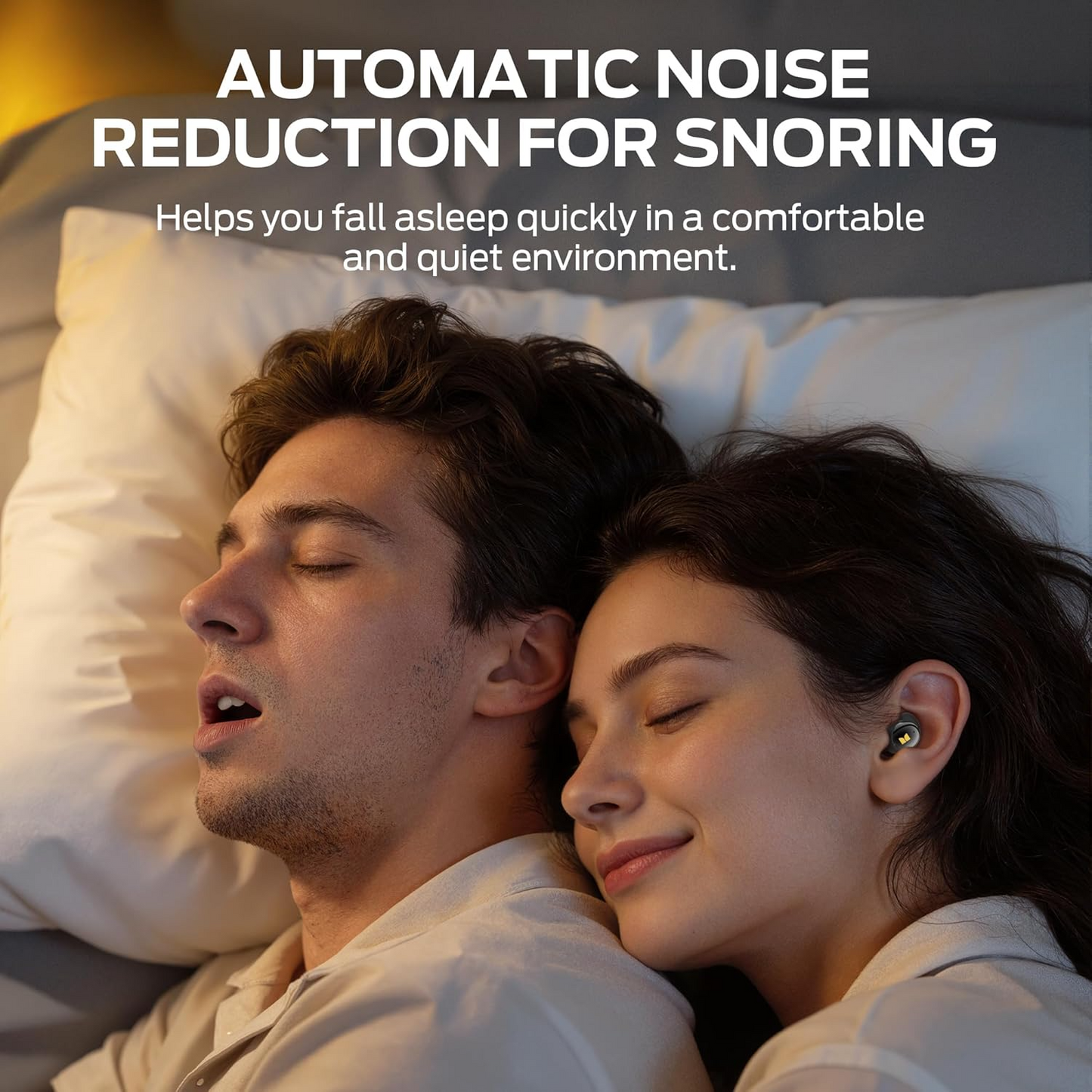 Bluetooth-Freisprecheinrichtung Monster Sleep Ear200, TWS, ANC, Schwarz