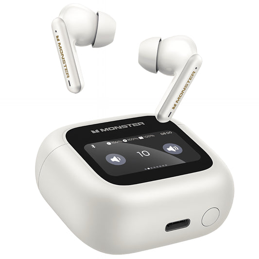 Kit mains libres Bluetooth Monster TH300, TWS, Blanc