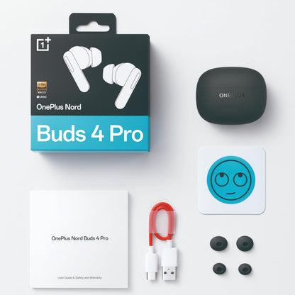 Écouteurs Bluetooth OnePlus Nord Buds 4 Pro, Noir 5481159288