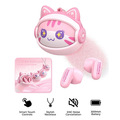 Bluetooth-Headset Onikuma TX603, TWS, Rosa