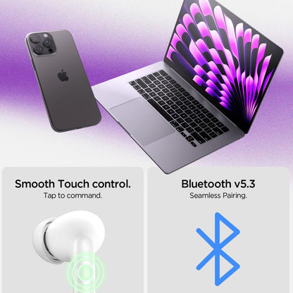 Handsfree Bluetooth Spigen SA2400, TWS, ANC, Wit