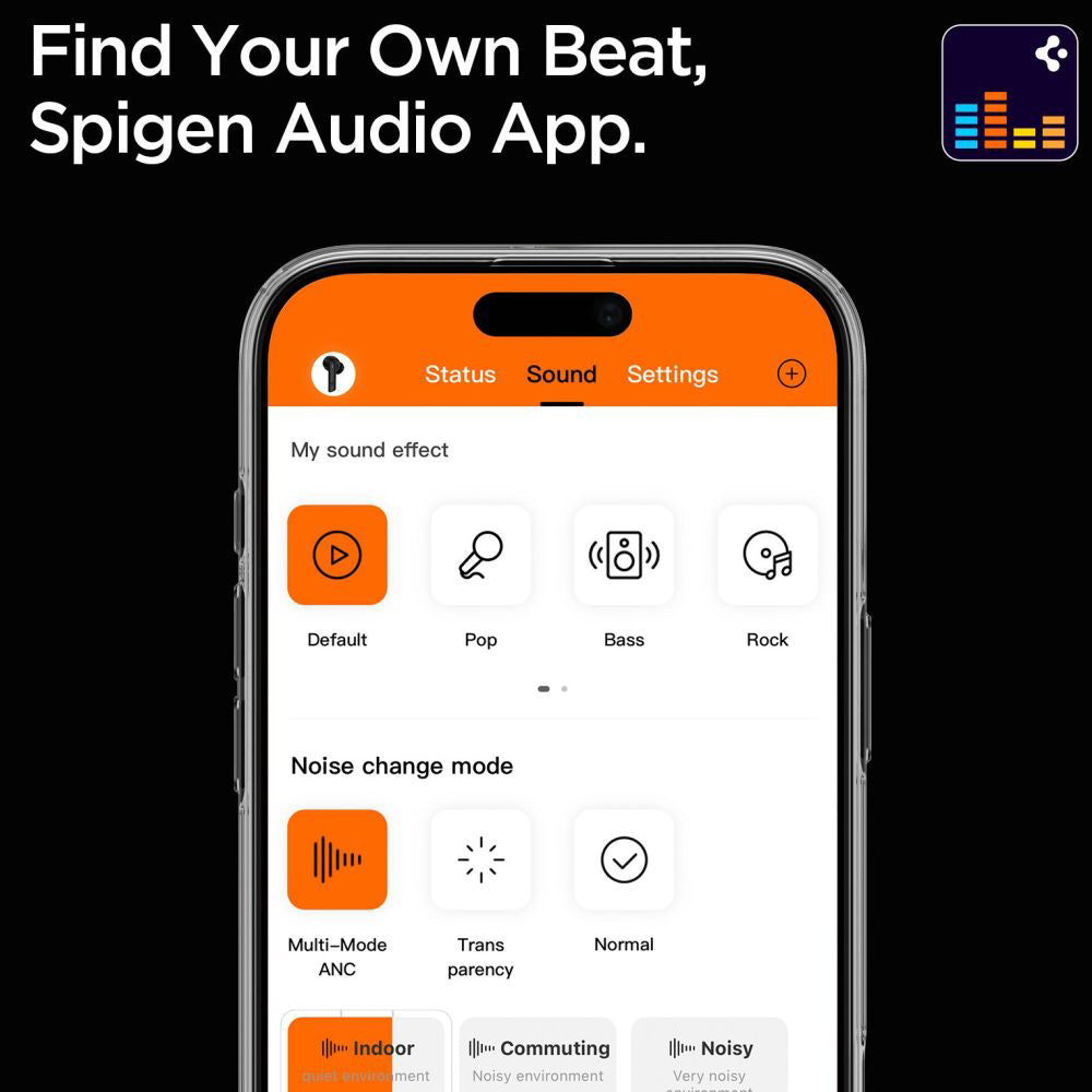 Kit mains libres Bluetooth Spigen SA2401, TWS, ANC, Noir