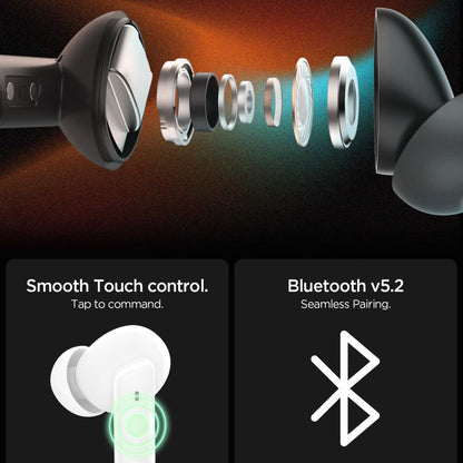 Handsfree Bluetooth Spigen SA2402, TWS, ANC, Wit