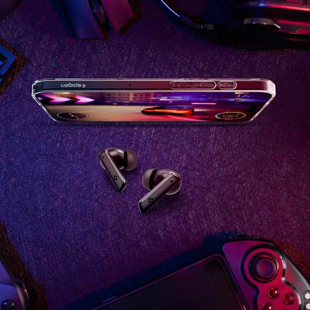 Handsfree Bluetooth Spigen SA2402, TWS, ANC, Wit