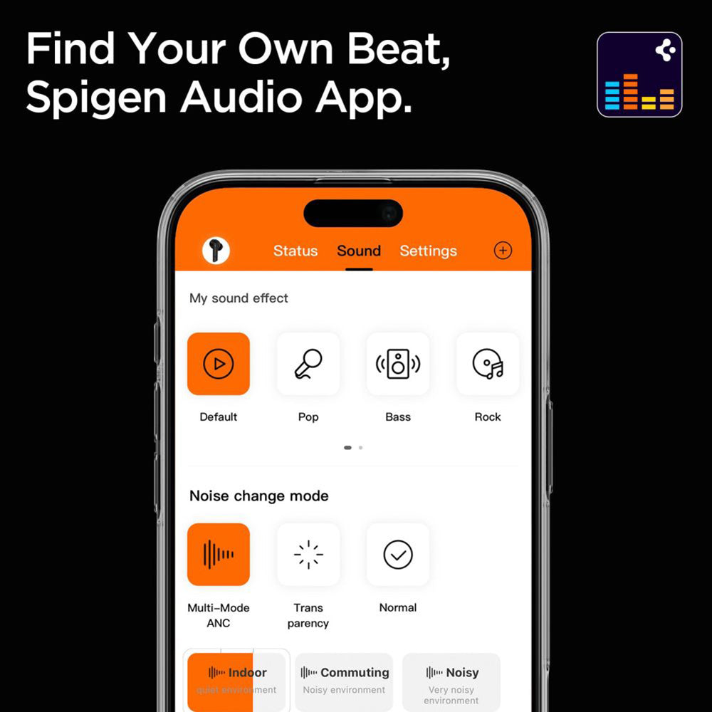 Handsfree Bluetooth Spigen SA2403, A2DP, ANC, Zwart ASD09691