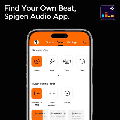 Handsfree Bluetooth Spigen SA2403, A2DP, ANC, Zwart ASD09691