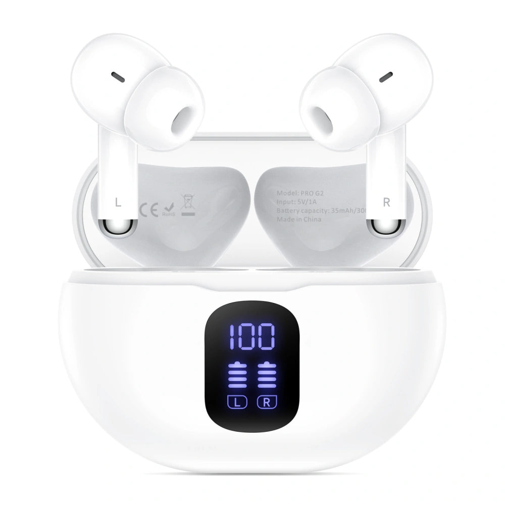 Kit mains libres Bluetooth Tech-Protect Ultraboost Pro G2, TWS, Blanc